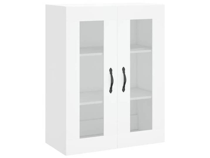 Maison Soldes Buffet haut salle a manger Armoire vitrine Blanc 69 5x34x180cm Bois d'ingénierie Moderne603500