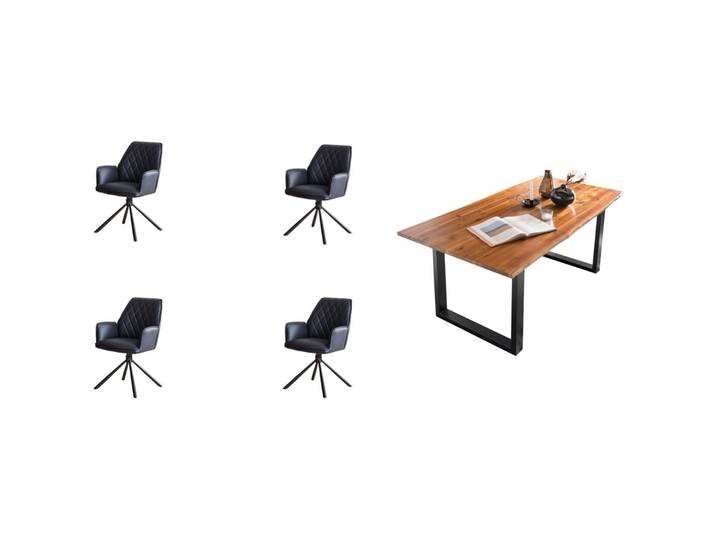 Essgruppe Eats natur Akazie/Mikrofaser B 180 T 90 cm 4