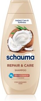 Schwarzkopf Schauma Repair & Care champô para cabelos secos e danificados com coco 400 ml. Schauma Repair & Care