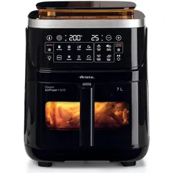 Ariete Steam Airfryer, Fritteuse, Silber, Schwarz