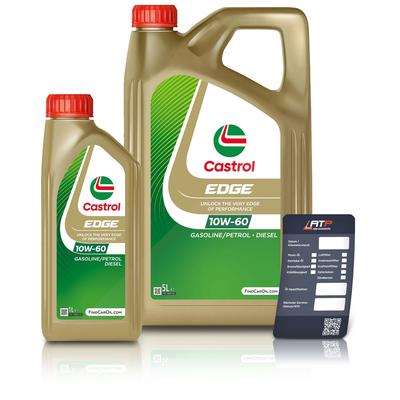 Castrol 6 L EDGE 10W-60 + Ölwechsel-Anhänger [Hersteller-Nr. 15F62C]