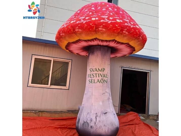 Champignons gonflables géants pour décoration de jardin extérieur, jouets pour la planification d'événements, adaptés pour la scène, la cour, les escaliers, les chemins et les cours.