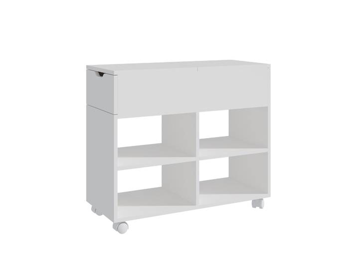 Rollcontainer für Nischen Weiss