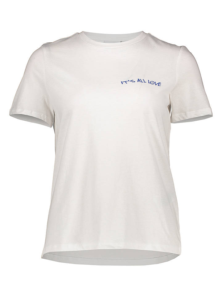 Pieces Shirt in Weiß - XL