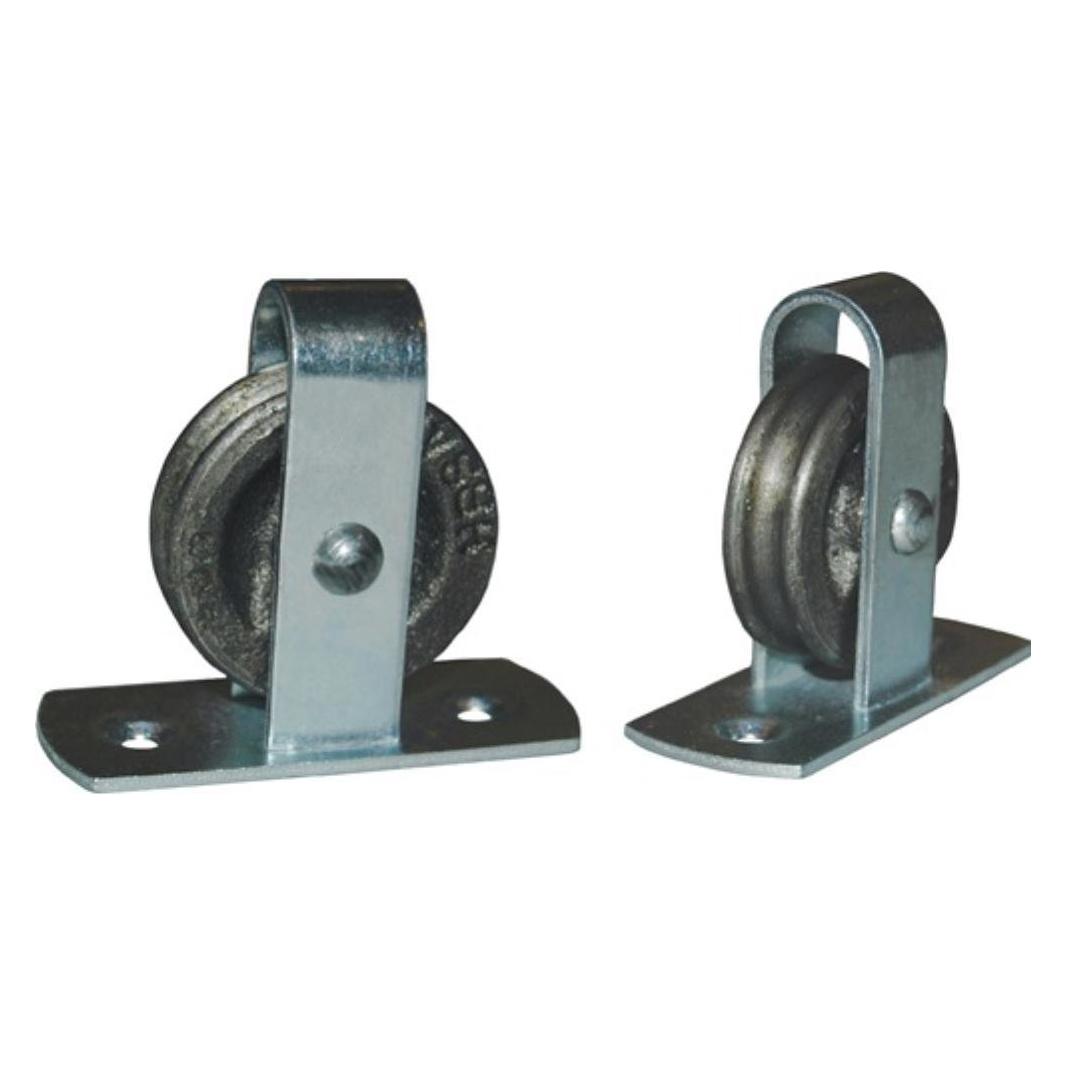 HBS Stehrolle 496 Nut 6 mm Grauguss mit Längsplatte und gedrehter Nut (63137)