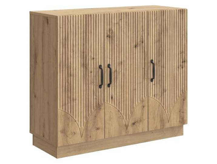 KKgypkn Sideboard Artisan-Eiche 89 x 34,5 x 77 cm Holzwerkstoff Modernes Design, Geräumiger Stauraum, Einfacher Aufbau, Vielseitig nutzbar