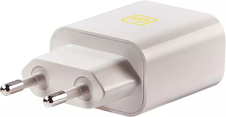 Go Travel - USB-A Ladegerät für Europa, One Size, Weiss