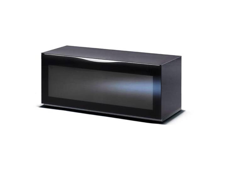 MUNARI meuble TV jusqu'à 55 MODENA MO 112 MO112 (Noir - Verre)