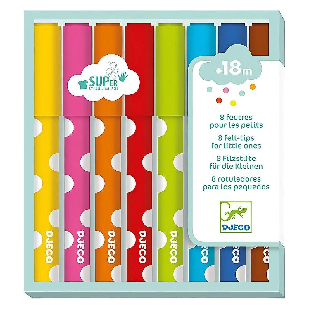 Djeco 8 Filzstifte für die Kleinen (8x) (5409001)