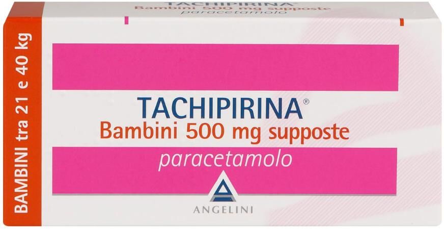 ANGELINI (A.C.R.A.F.) SpA Tachipirina Bambini 500 mg, 10 Supposte