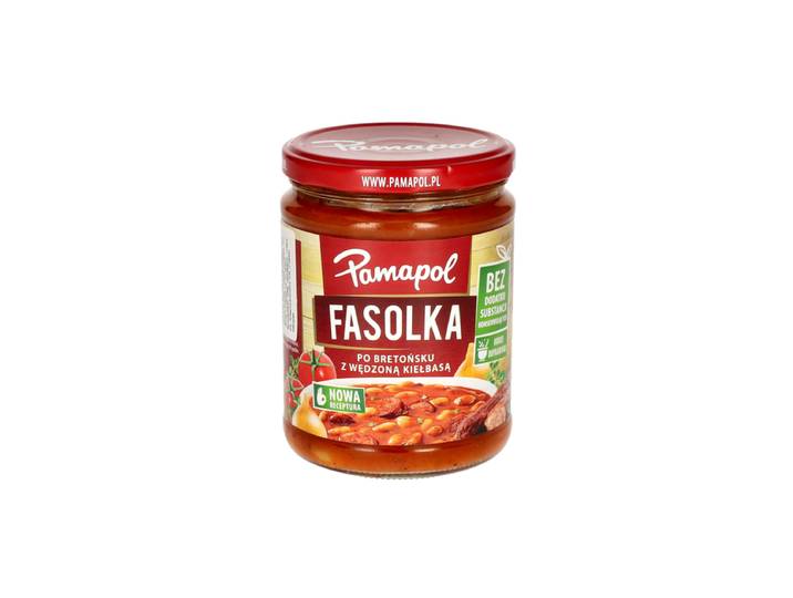 Pamapol Fasolka Po Bretońsku (Gebakken Bonen Met Gerookte Worst) 500 gr