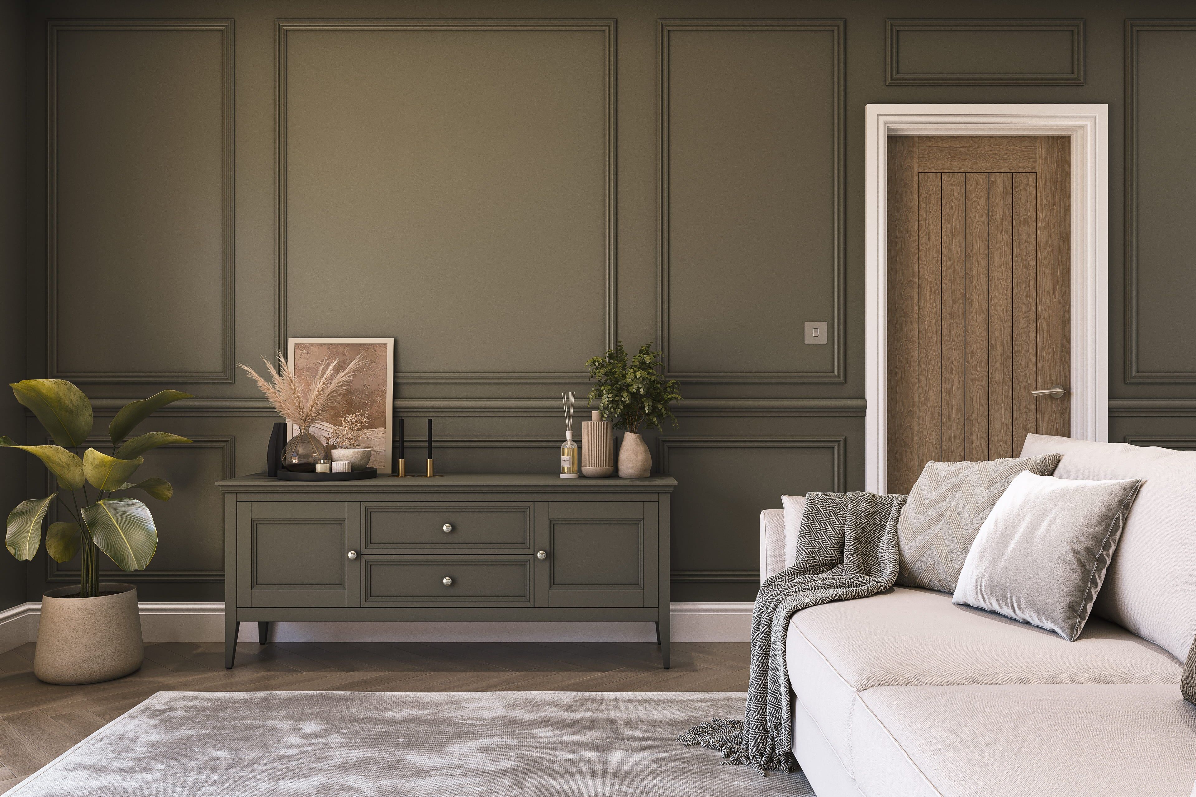 Hemway Peel and Stick Sample - Chalk Paint - Military Green