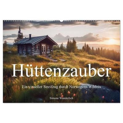 Hüttenzauber - Ein visueller Streifzug durch Norwegens Wildnis (Wandkalender 2026 DIN A2 quer), CALVENDO Monatskalender