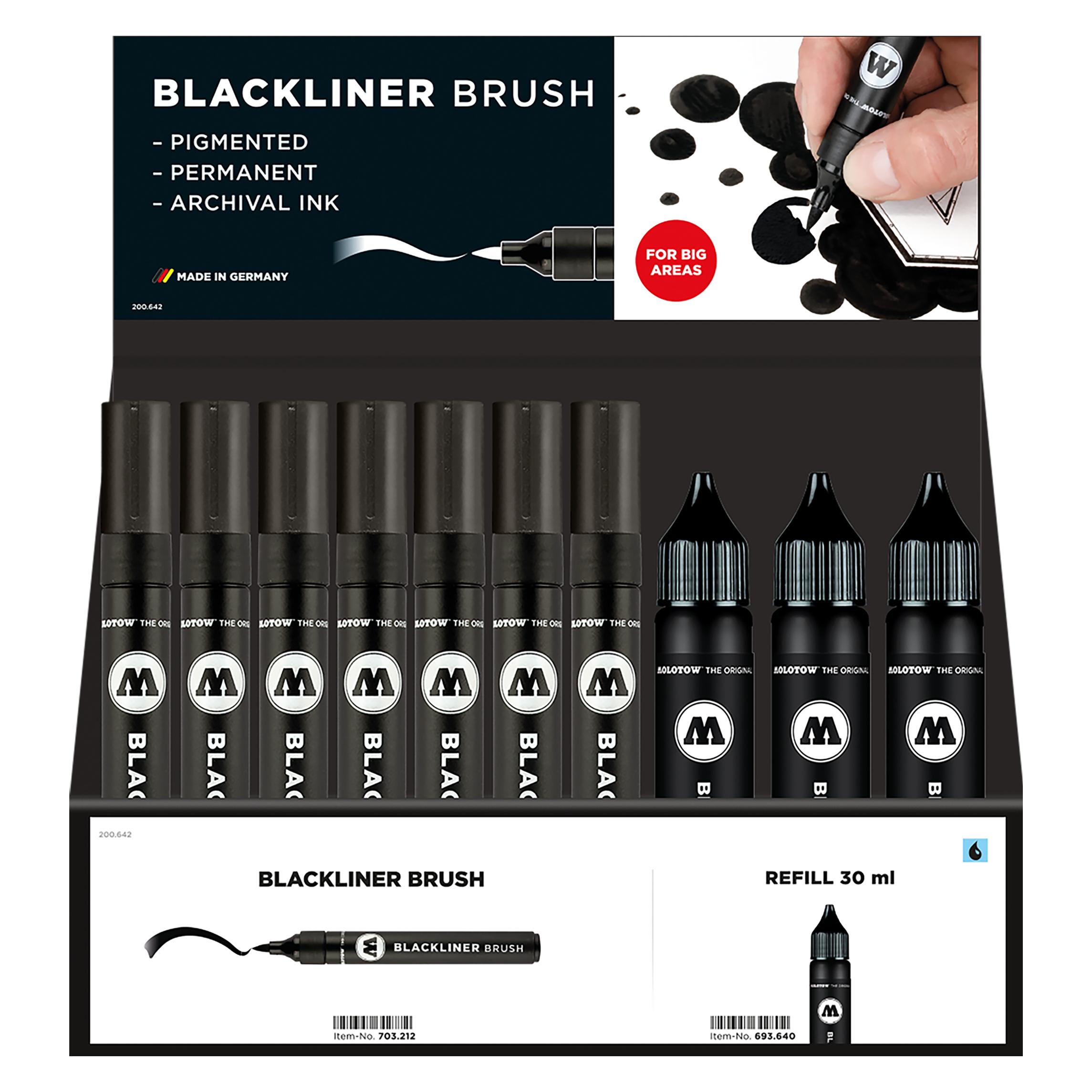 Molotow Display Blackliner Brush / Refill (28x) (MO200642)