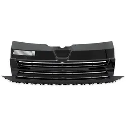 Kühlergrill Schwarz Glanz clean ohne Emblem passend für VW T6 Bus Transporter 2015-2019