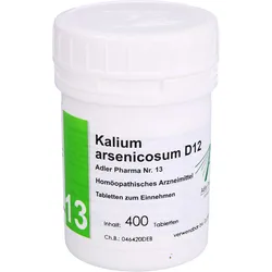 Biochemie Adler 13 Kalium Arsenicosum D12 Adler Ph 400 ST