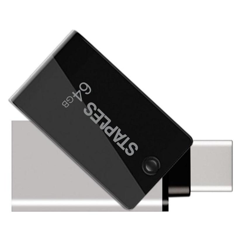 Emtec Staples Dual USB3.1 Type-C K230 64GB (64 GB, USB-A, USB-C) (EKMMD64GK233CST)