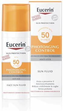 Eucerin Sun Fluid Anti-Età Crema Solare Viso FP 50 Protezione Alta 50 ml