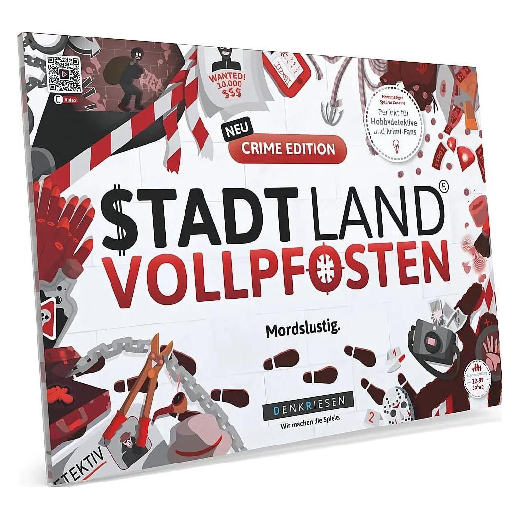 Denkriesen Stadt Land Vollpfosten - A4 Block Crime Edition (d) (Deutsch) (SL2032)