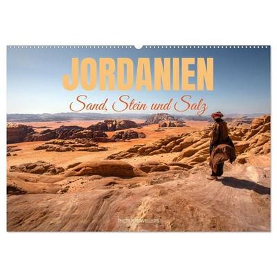 Jordanien Sand, Stein und Salz (Wandkalender 2027 DIN A2 quer), CALVENDO Monatskalender