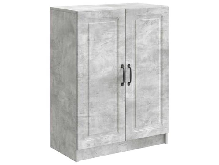 Sideboard Betongrau 66 x 34,5 x 87 cm Holzwerkstoff Viele Fächer und Regale, Schiebetüren, platzsparend, für Essbereich, Wohnraum, Flur, winterliche Einrichtung, einfache