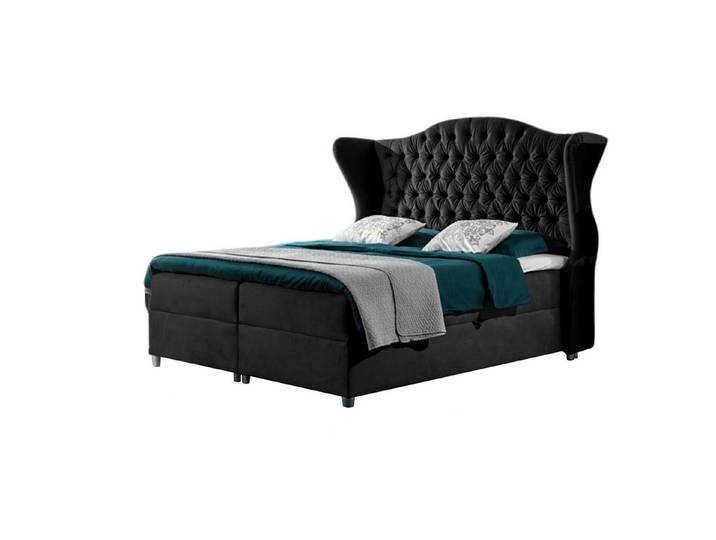 MF Design Boxspringbett Boxspringbett LIVIA mit Bettkasten und Federautomatik, Vorhanden