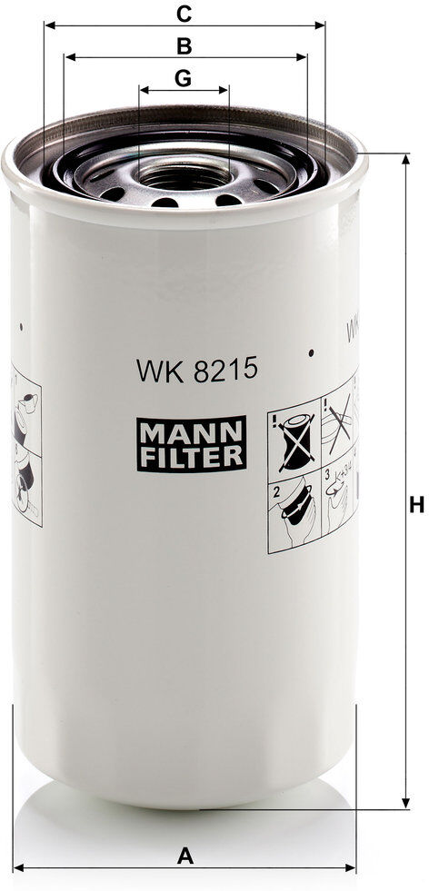 Mann-Filter Kraftstofffilter Wk 8215