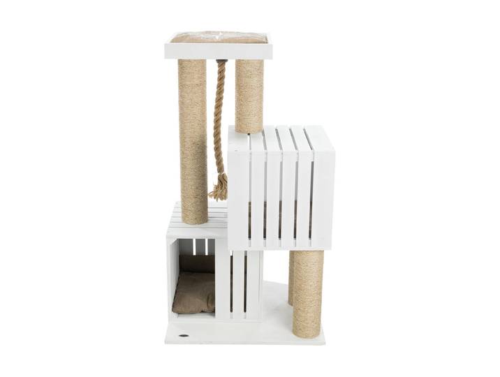 Kratzbaum TRIXIE BE NORDIC , beige (sand, weiß), B:62cm H:114cm T:52cm, Teppich, Kratzbäume, Kratzbaum