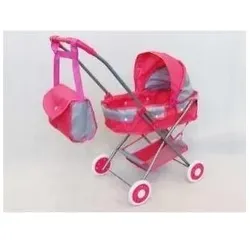 MADE Rosa und grauer Gondelkinderwagen