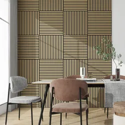 Akustik-Wandpaneel 4er Set Vang 60x60 cm Eichenoptik [NEU.HOLZ]