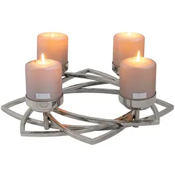 Zappora Weihnachtskranz - Sternform Für Stumpenkerzen