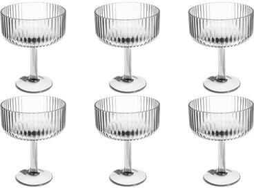 Abode Homewares Mesa Acrylic Coupe Glass - 14 oz - Set of 6