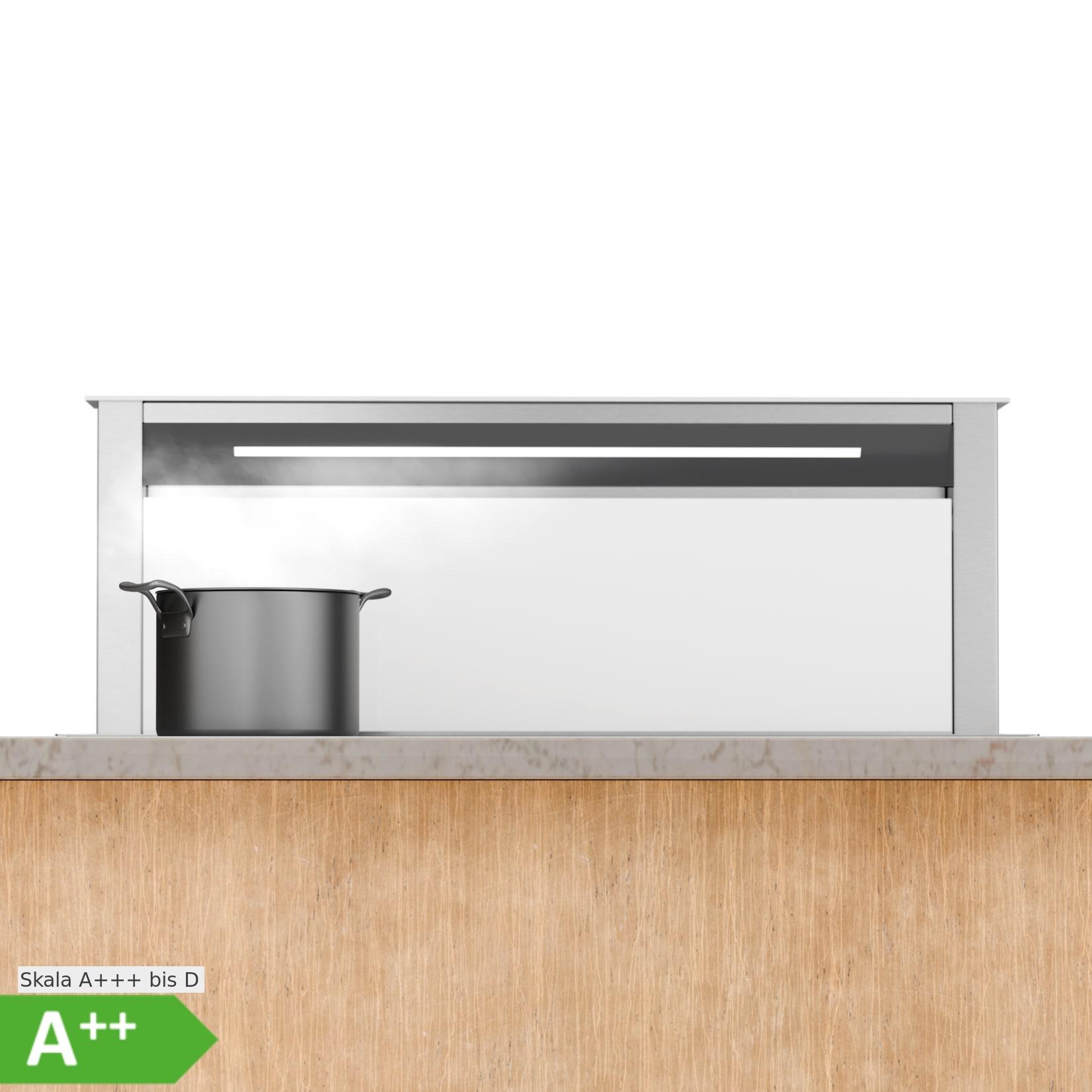 Royal Flush Eco Dunstabzugshaube Versenkbar 714 m³/h Boost Touch-Bedienung EEK A++