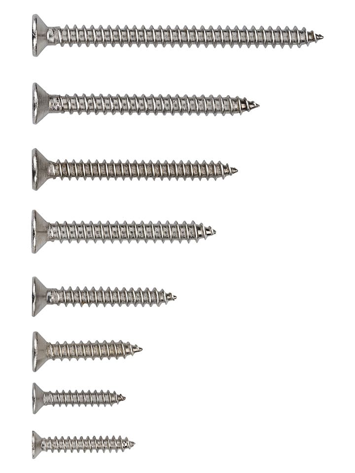 Black & Decker Spanplattenschrauben in Silber - 332 Stück - onesize