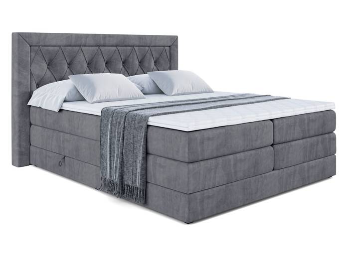 Boxspringbett NOEL KING 180x200 cm Dunkelgrau - Casablanca 2315