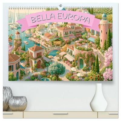 Bella Europa - Eine malerische Reise durch Europas schönste Orte (hochwertiger Premium Wandkalender 2027 DIN A2 quer), Kunstdruck in Hochglanz