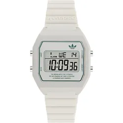 Digitaluhr ADIDAS ORIGINALS "DIGITAL TWO", weiß, Armbanduhren, Damen, Digitaluhr, Armbanduhr, Quarzuhr, Damenuhr, Herrenuhr