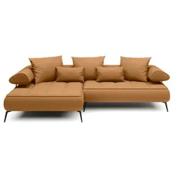 Ecksofa Seledo Stoff Orange Amber