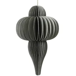 Decoris Weihnachtsdeko Ornament grau -  FSC 100 %