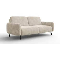 SOFA FEBE 3-Sitzer, cremefarbener Chenille-Stoff