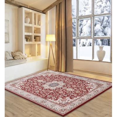 Wollteppich OTTO HOME "Oriental D1", rot, B:200cm H:10mm L:300cm, Schurwolle, Teppiche, reine Wolle, Orient-Optik, Wohnzimmer