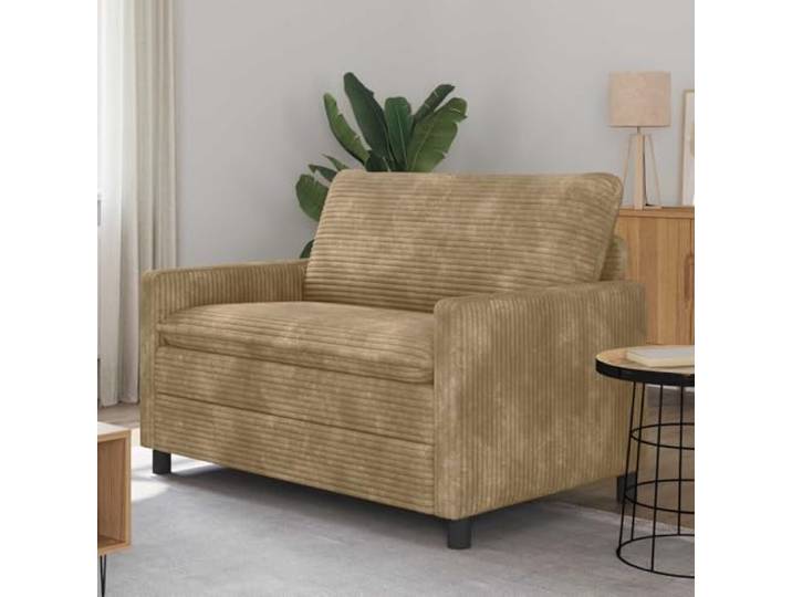 pokgdf Sofa Taupe 126 x 81 x 87,5 cm Polyester Metallrahmen, Holz-Basis, Schaumstoffkissen, Abnehmbare Bezüge, Einfache Montage