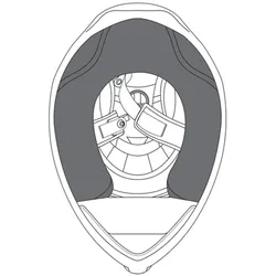 AGV, Motorradhelm Zubehör, Wangenpolster K5S