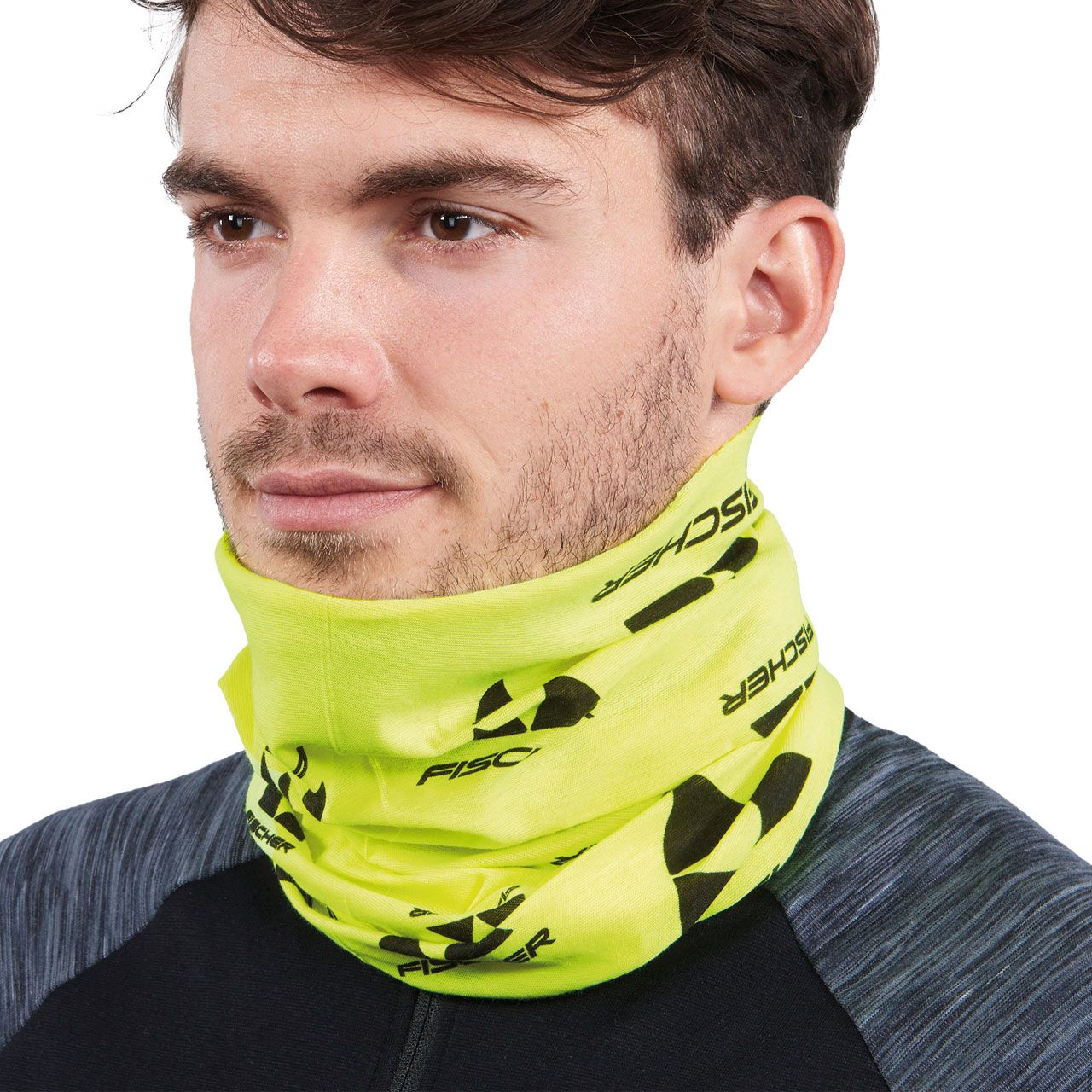 Fischer Skiwear CI LOGO Bandana yellow