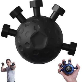Multicon Wholesale Hub Hand Grip Strengthener, Finger Exerciser Trainers, Rock Climbing Finger Exerciser, Gripper Hand Exerciser black