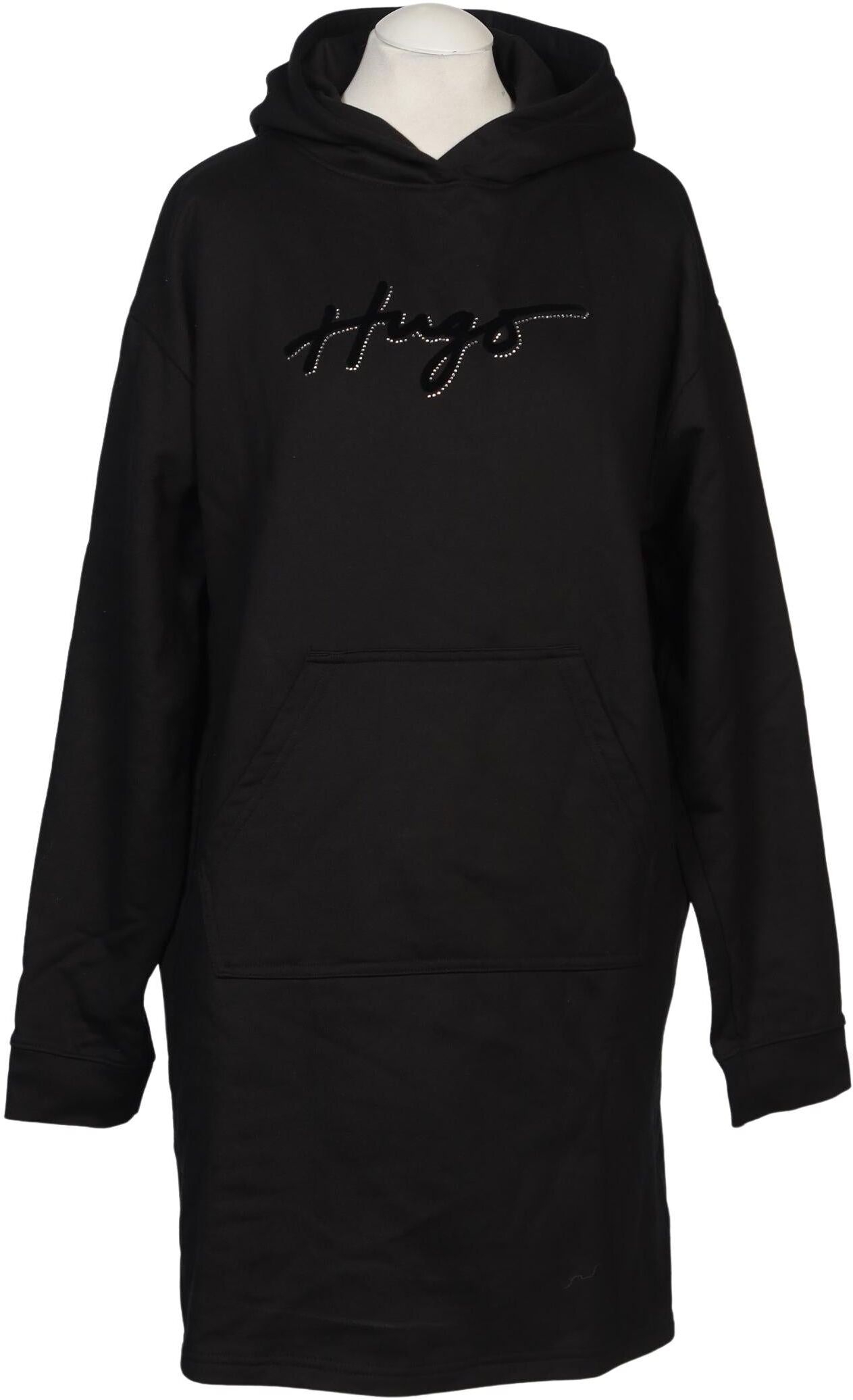 Hugo by Hugo Boss Damen Kleid, Schwarz, Gr. M, Baumwolle - Second Hand