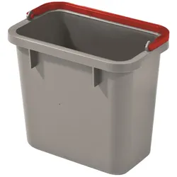 Numatic 4-Liter Eimer grau mit farbcodiertem Henkel (rot)