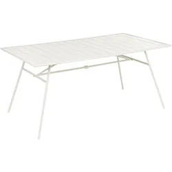 GARTENTISCH 160/90 cm Metall Hellbeige Terenzo