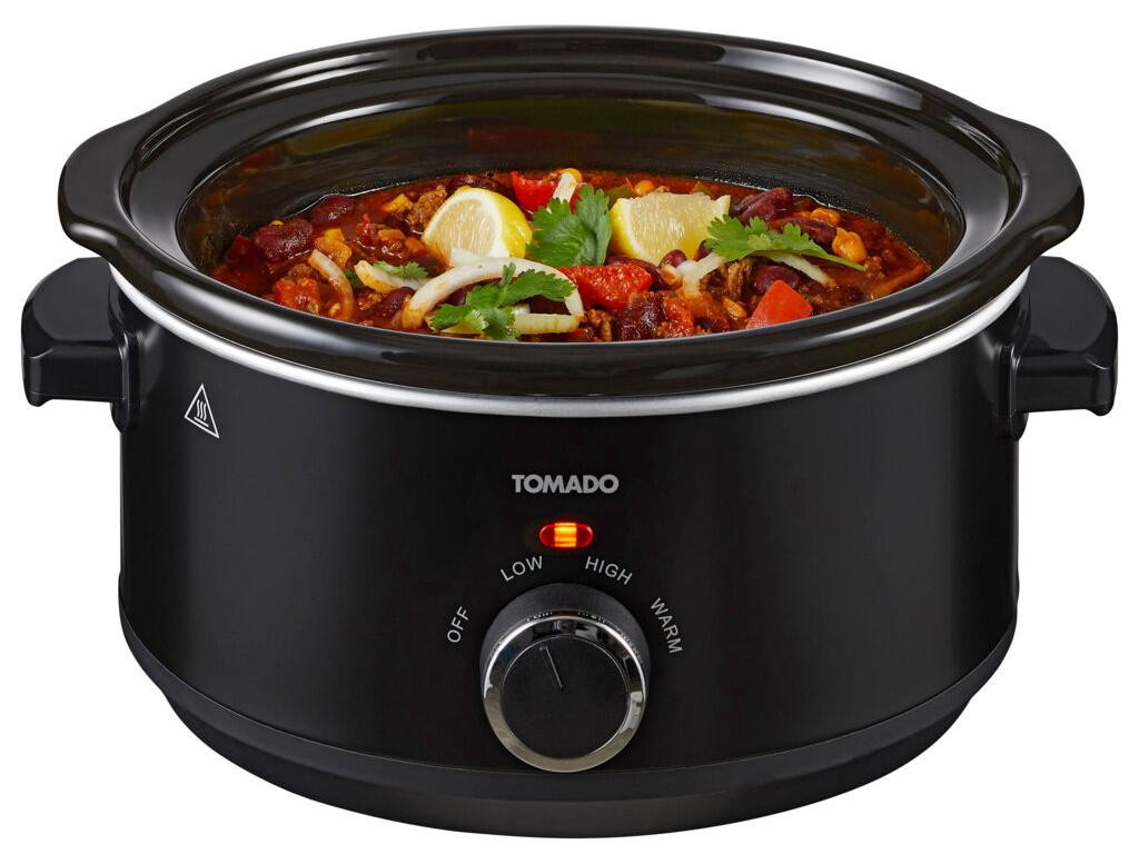 Tomado Slowcooker met 3 warmtestanden, 3,5 liter, keramisch