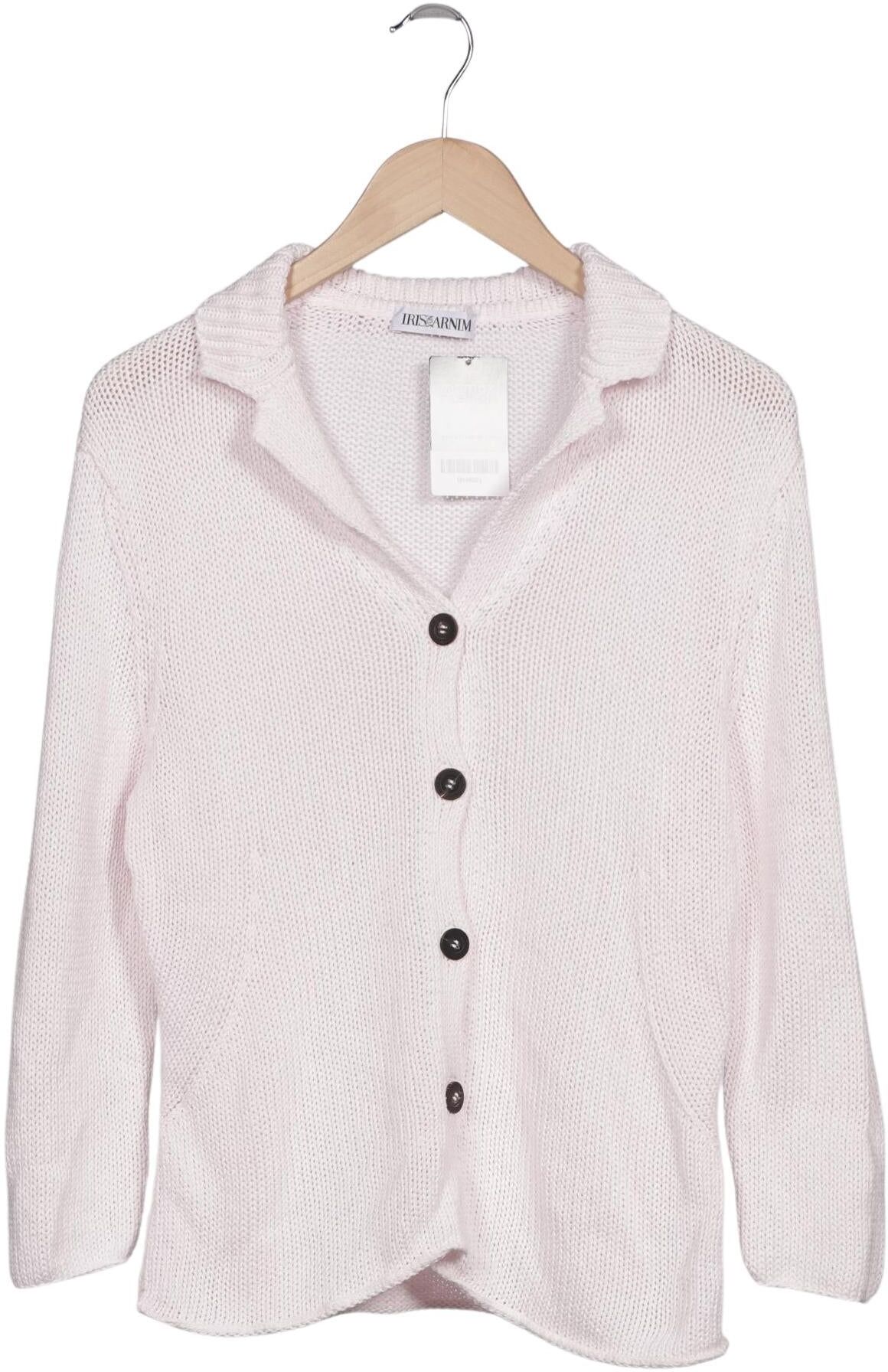 Iris VON Arnim Damen Strickjacke, Pink, Gr. L, Baumwolle - Second Hand